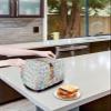 Easter Rabbit 4 Slice Toaster Cover Small Appliance Cover Toaster Dustproof Fingerprint Protectors Machine Washable, Buffalo Plaid Eggs Spring Garden Herbs view 4