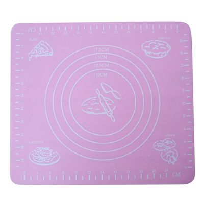 BESTOYARD Silicone Baking Mat Baking Mat with Measurement Non Stick Baking Mat Mat Non-slip Pastry, medium, Pink