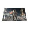 Astronaut Landing on The Moon Placemats Set Washable Non-Slip Place Mats Heat Resistant Table Mats Rectangle PVC Woven Placemat for Dining Table Decoration view 3