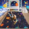 kodhyvj Outer Space Rug - Solar System Galaxy Rug for Kids Room Universe Planet Kids Carpet Space Themed Bedroom Decor Carpet for Playroom Living Room Indoor Outdoor Carpet 4x5 Feet view 2