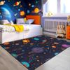 kodhyvj Outer Space Rug - Solar System Galaxy Rug for Kids Room Universe Planet Kids Carpet Space Themed Bedroom Decor Carpet for Playroom Living Room Indoor Outdoor Carpet 4x5 Feet view 3