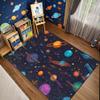kodhyvj Outer Space Rug - Solar System Galaxy Rug for Kids Room Universe Planet Kids Carpet Space Themed Bedroom Decor Carpet for Playroom Living Room Indoor Outdoor Carpet 4x5 Feet view 4