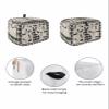 Easter Carrots Rabbit 4 Slice Toaster Cover Small Appliance Cover Toaster Dustproof Fingerprint Protectors Machine Washable, Rustic Black Grey Plaid Check view 2
