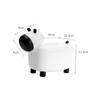 LABRIMP 1pc Cattle Shape Tissue Box Toothpick Holder Creative Dual-use Storage Container for Home Office Restaurant Easy Towel Replacement Non- Base Stylish Decor White Black view 4