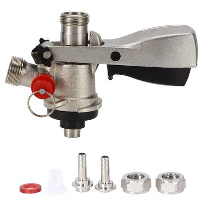 NDNCZDHC G5/8 S Type Beer Keg Dispenser Portable Draft Beer Coupler Draft Beer Dispenser for Home