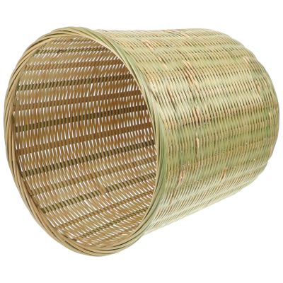 Ciieeo Bamboo Woven Storage Basket Home Storage Organizer Fruit Veg Container
