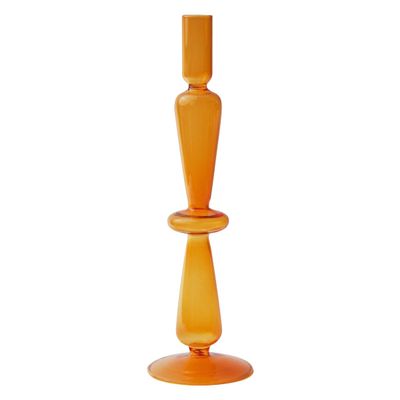 jweemax Transparent Candle Holder, Clear Glass Candlestick Holders, Candle Stick Holder, Solid Color