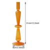 jweemax Transparent Candle Holder, Clear Glass Candlestick Holders, Candle Stick Holder, Solid Color view 2