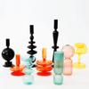 jweemax Transparent Candle Holder, Clear Glass Candlestick Holders, Candle Stick Holder, Solid Color view 3