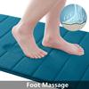Buganda Meomry Foam Bathroom Rugs 2 Pieces, Bath Mat Size 24 x 16 and 35.4 x 24 in Peacock Blue, 2 Item Bundle view 3
