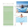 JUSHZ Bath Towels Large Set Bath Sheets Towels for Adults Bath Towel for Bathroom Cotton Multi Coloured Striped Soft Adult Beach Towel Pure Cotton Quick-Drying Shawl (90x180cm,Grey) view 3