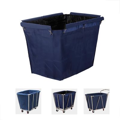 SBCWH Cloth Bags for Laundry Cart, Replacement Waterproof Oxford Laundry Cart Bag, for 350-400L Commercial Trolley, General Size for 9065 80cm Laundry Baskets (Color : Blue)