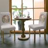 Easter Bunny Dining Chair Cover Set of 8,Stretch Chair Protectors Slipcover,Spandex Kitchen Chair Seat Back Cushion Slip Cover for Dining Room,Party,Ceremony Watercolor Flower Eggs Retro Buffalo Plaid view 3