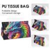 Colorful Dragon Tissue Box Cover, PU Leather Rectangular Tissue Box Case Organizer Holder Vanity Dresser Night Stand Table Countertop Home Office Car 7.7X4.7X4.3'' view 4