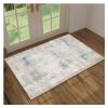 5x8 Area Rugs Living Room Rugs: Machine Washable Rugs for Bedroom with Non-Slip Backing Loop Pile Distressed Moroccan Carpet for Dining Room Nursery Home Office - Gray/Tan/Cyan view 1