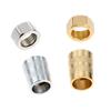 RecDec 2 Set Shower Hose Nut and Screw Replacement Universal Stainless Steel Brass Adapter Joint Connector for Handheld Shower Head Hose Bathroom Bathing Water Pipe Attachment Repair Parts view 1