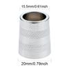 RecDec 2 Set Shower Hose Nut and Screw Replacement Universal Stainless Steel Brass Adapter Joint Connector for Handheld Shower Head Hose Bathroom Bathing Water Pipe Attachment Repair Parts view 3