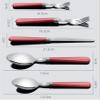 GOODJAYVEN Silverware Flatware Set, 5/20/30/40 Piece Stainless Steel Cutlery Steak Knife, Fork And Spoon Set Thickened Cutlery (Color : Red, Size : 4Set-20Pcs) view 2