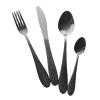 GOODJAYVEN Silverware Flatware Set, 4/16/24/32 Piece Black Steak Knife, Fork and Spoon Cutlery Set (Color : Black, Size : 6Set-24Pcs) view 1