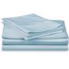 600 Thread Count Cotton Bed Sheets for RV King|100% Egyptian Cotton Sheets|4 Piece Sheet Set Comfy Ultra-Soft Breathable Natural Cooling Sheets|Upto 16 Inch Deep Pocket Sheet Set in Light Blue Solid view 1