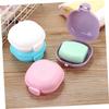 DECHOUS 15pcs Travel Soap Dish Holder Soap Bar Container Water-Saver Case Lid for Bathroom Kitchen and Travel view 3