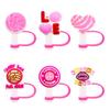 6Pcs Concha Straw Covers Cap Toppers for Stanley Cup 40Oz Tumbler with Handle, 10mm 0.4in Dust-Proof Reusable Straw Tips Lids view 1