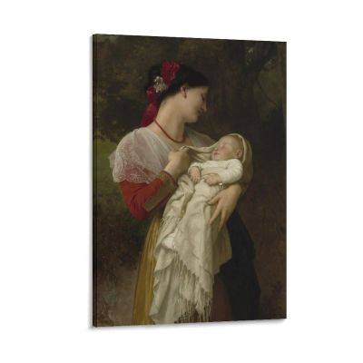 Maternal Admiration by William Adolphe Bouguereau Prints Poster Wall Art Artworks Canvas Poster Room Aesthetic Wall Art Prints Home Modern Decor Gifts Framed-unframed 24x36inch(60x90cm)