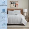 Arkwright Twin/TwinXL Quilt Set - Case of 4 - Soft Brushed Lightweight Microfiber Bedspread Coverlet Bedding Sets for All Seasons (1 Quilt, 1 Pillowcase Sham), 68x90 in, Light Grey view 2