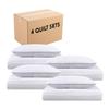 Arkwright Twin/TwinXL Quilt Set - Case of 4 - Soft Brushed Lightweight Microfiber Bedspread Coverlet Bedding Sets for All Seasons (1 Quilt, 1 Pillowcase Sham), 68x90 in, Bright White view 1