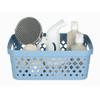 Glad Plastic Storage Basket Set, Value Pack of 6 | Open Storage Bins for Shelves, Bathroom, Pantry, Closet | Nesting Organizer Boxes with Handles, 2 Gallon, Marina Blue view 4
