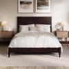 AFI Naples Queen Solid Wood Low Profile Platform Bed in Espresso view 3