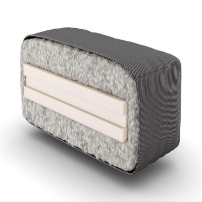 Prestige Furnishings Kona Silver 6 Inch Cotton & Foam Futon Mattress - Ivory (Full Size, 54" x 75")