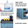 Entryway Bench, Shoe Bench for Living Room, Shoe Bench Rack with Cushion Simple and Modern, Entrance Shoe Changing Stool Shoe Cabinet, Home Bench Sofa Stool (Color : Blue, Size : 60 * 30 * 43cm) view 4