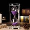 UNbit Sandglass Timer,Hourglass Sand Timers, Transparent Crystal Hourglass Timer Sand Clock Crafts Glass Decoration,Hourglass Sandglass Timer,15 Minutes/30 Minutes/60 Minutes,Home Desk Decor Xmas Birt view 1