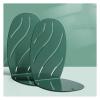 TiStm Book Ends Bookends Stainless Steel Book Ends Bookshelf Heavy Books Bookend Student Desktop Book Storage Rack Anti-Moving Book Ends Book Stoppers Bookends for Shelves view 1