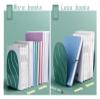 TiStm Book Ends Bookends Stainless Steel Book Ends Bookshelf Heavy Books Bookend Student Desktop Book Storage Rack Anti-Moving Book Ends Book Stoppers Bookends for Shelves view 4
