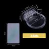 SUPERFINDINGS 3Pcs Mini Acrylic Floating Shelves Round Wall Mounted Hanging Shelves Clear Adhesive Wall Display Stand for Speaker Security Cameras 9cm view 3
