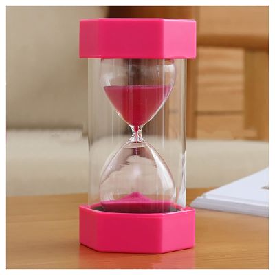 UNbit Sandglass Timer,Hourglass Sand Timers, Hourglass Kids Hourglass Timer 15/20/30/60 Minute Kitchen Timer Management for Children,Classroom,Game,Home Office,Home Schooling (Color : Pink, Size : 15