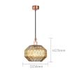 SteFik Glass Pendant Light Post-Modern Bedroom Single-Headed Chandelier, Engraved Glass Ceiling Hanging Lamp - Light Luxury Dining Room Bar Lamps Interesting Life,Pendant view 2