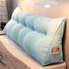 Full Size Triangular Headboard Pillow Queen Reading Pillow Bed Cushion Queen Cushion Headboard Backrest Pillow Neck and Lumbar Support for Dorm Sofa Bed,Sky Blue,W 80cm view 1