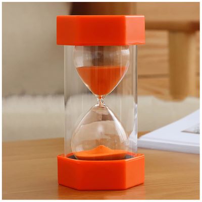 UNbit Sandglass Timer,Hourglass Sand Timers, Hourglass Kids Hourglass Timer 15/20/30/60 Minute Kitchen Timer Management for Children,Classroom,Game,Home Office,Home Schooling (Color : Orange, Size : h