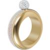 Bracelet Flask for Women, 304 Stainless Steel Bangle Flask 3.5 oz,Creative Bracelet Flask with Rhinestone Lid Party Flask Gift for Women Girls Her Birthday Party(gold) view 1
