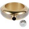 Bracelet Flask for Women, 304 Stainless Steel Bangle Flask 3.5 oz,Creative Bracelet Flask with Rhinestone Lid Party Flask Gift for Women Girls Her Birthday Party(gold) view 4