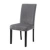 New Classic Furniture Celeste Gray 100% Polyester Velvet Dining Chair with Espresso Legs, Set of 6 view 4