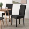 New Classic Furniture Celeste Black 100% Polyester Velvet Dining Chair with Espresso Legs, Set of 6 view 2