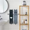 PAT JUUMG Funny Cat Hand Towels for Bathroom Kitchen Decor, Cute Decorative Hanging Face Towels, Super Absorbent Soft, Housewarming Gift, Cat Lovers Gifts for Women (PAT US-6 Pack-Towel) view 3