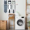 PAT JUUMG Funny Cat Hand Towels for Bathroom Kitchen Decor, Cute Decorative Hanging Face Towels, Super Absorbent Soft, Housewarming Gift, Cat Lovers Gifts for Women (PAT US-6 Pack-Towel) view 4