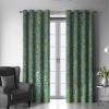HOBBOY Orchard Flowers Window Curtains Green Blackout Curtains for Bedroom Living Room Gustav Klimt Aesthetic Darkening Privacy Curtain 2 Panels 2X W60xL84in view 3