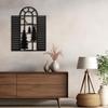 SIGNLEADER Metal Wall Art Decor Pine Trees Window Shutter Modern Abstract Wall Sculpture Hangings Home Decoration for Living Room, Bedroom, Bathroom, Kitchen, Outdoor - 36" Black view 4