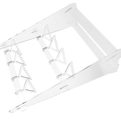 STOBAZA Earring Organizer Stand Clear Acrylic Jewelry Holder with Mini Hangers Cute Cloth-horse Shape Earrings Hanging Display Rack Dangle Ear Storage Towers for Retail Show B